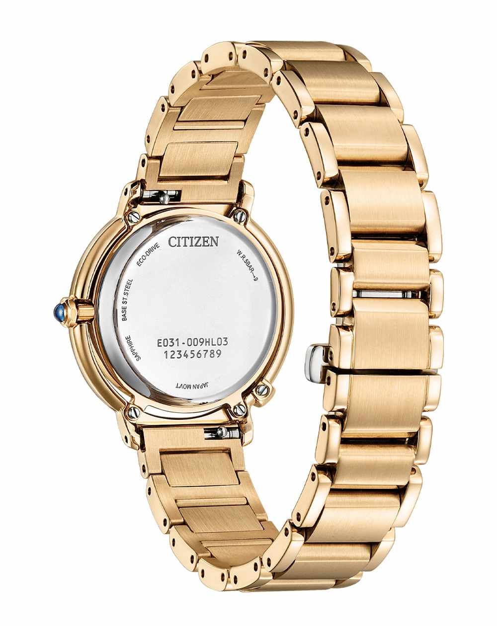 Citizen Eco-Drive Stainless Steel Mother of Pearl Dial Watch EM1093-61D