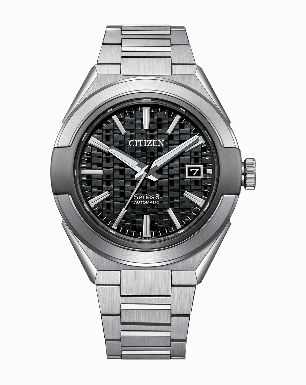Citizen Series 8 Automatic Stainless Steel Black Watch NA1036- 56E