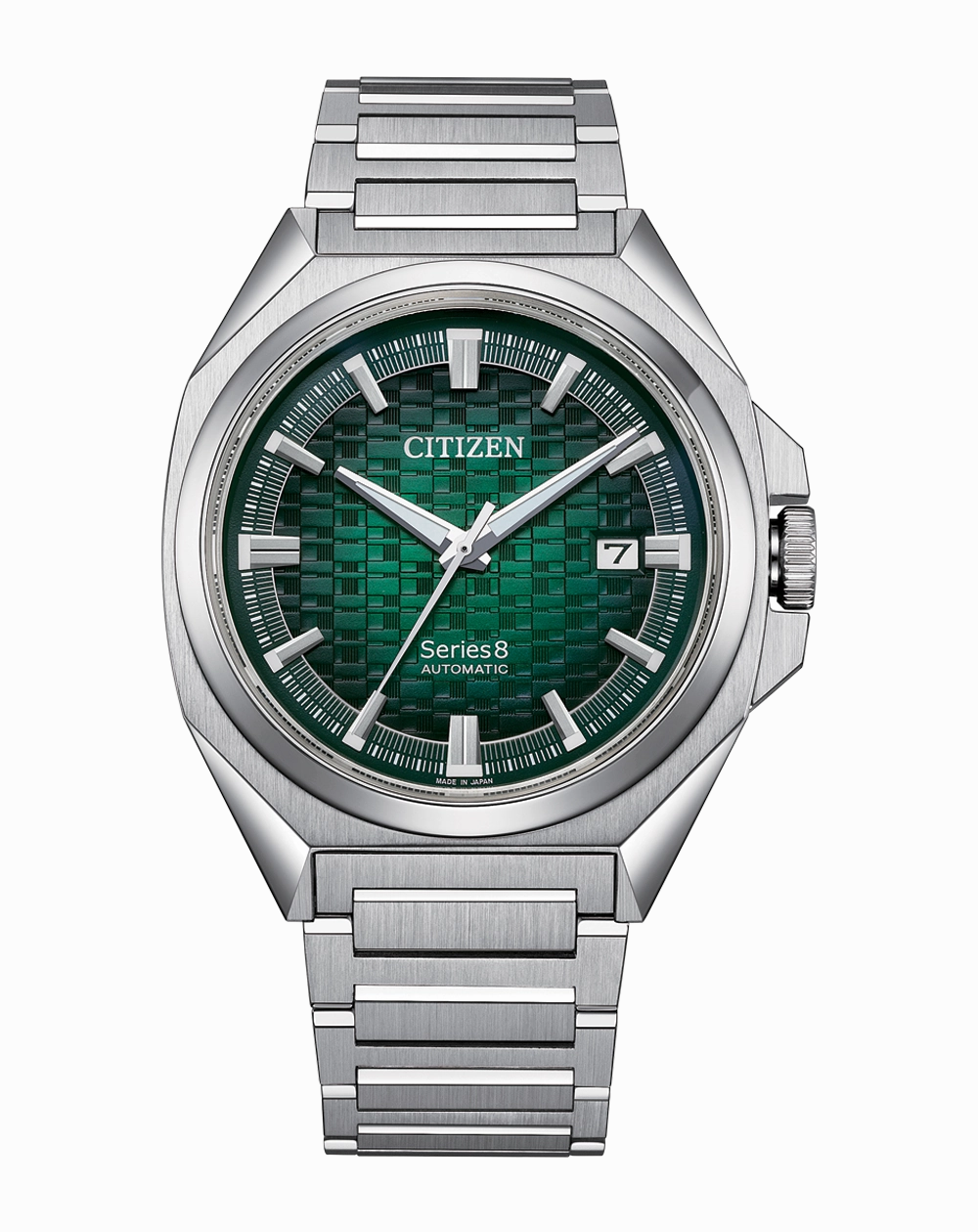 Citizen Series 8 Stainless Steel Green Dial Watch NB6050- 51W