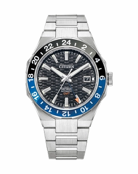 Citizen Series 8 Timepiece with GMT Functionality and Batman Bezel NB6031-56E
