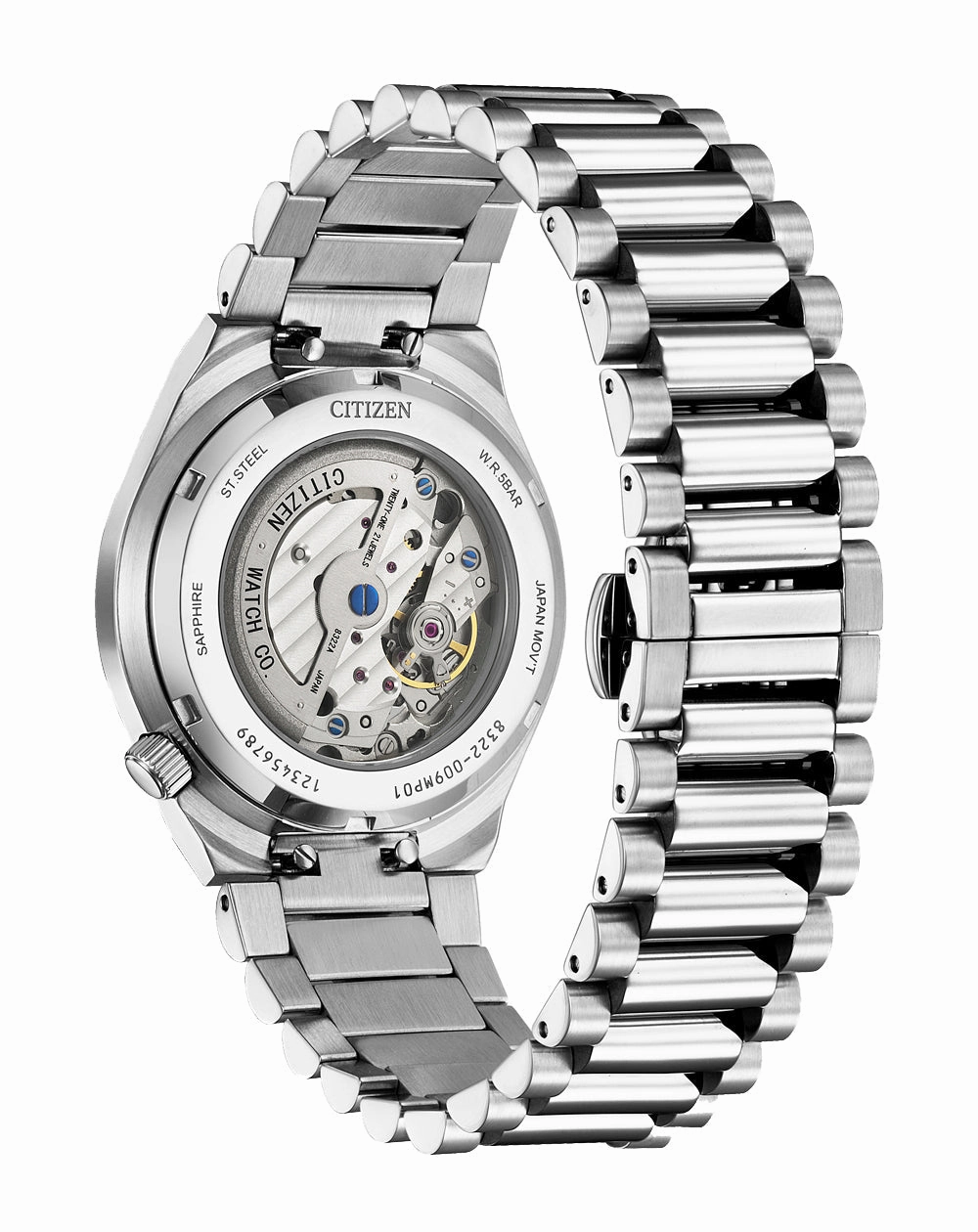 Citizen Tsuyosa Automatic Silver Stainless Steel Green Dial Watch NK5010-51X