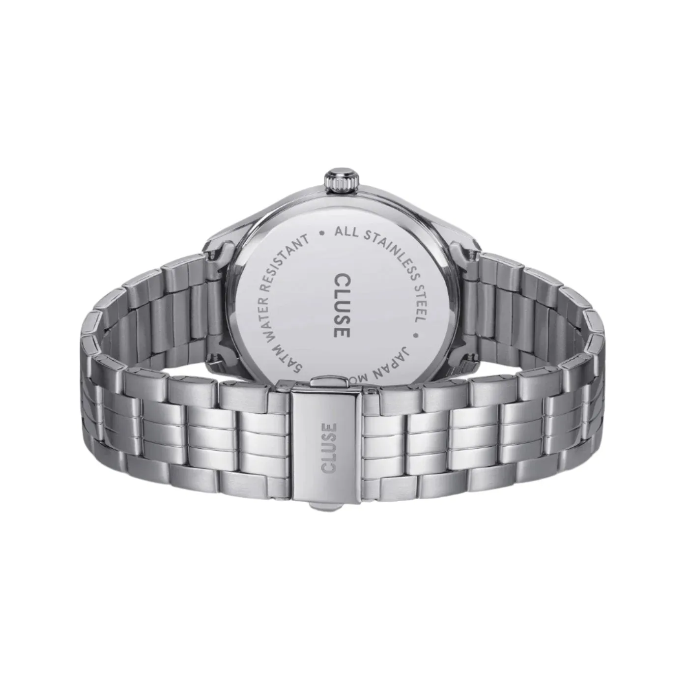 CLUSE Antheor Black Dial Silver Stainless Steel Link Watch CW20904