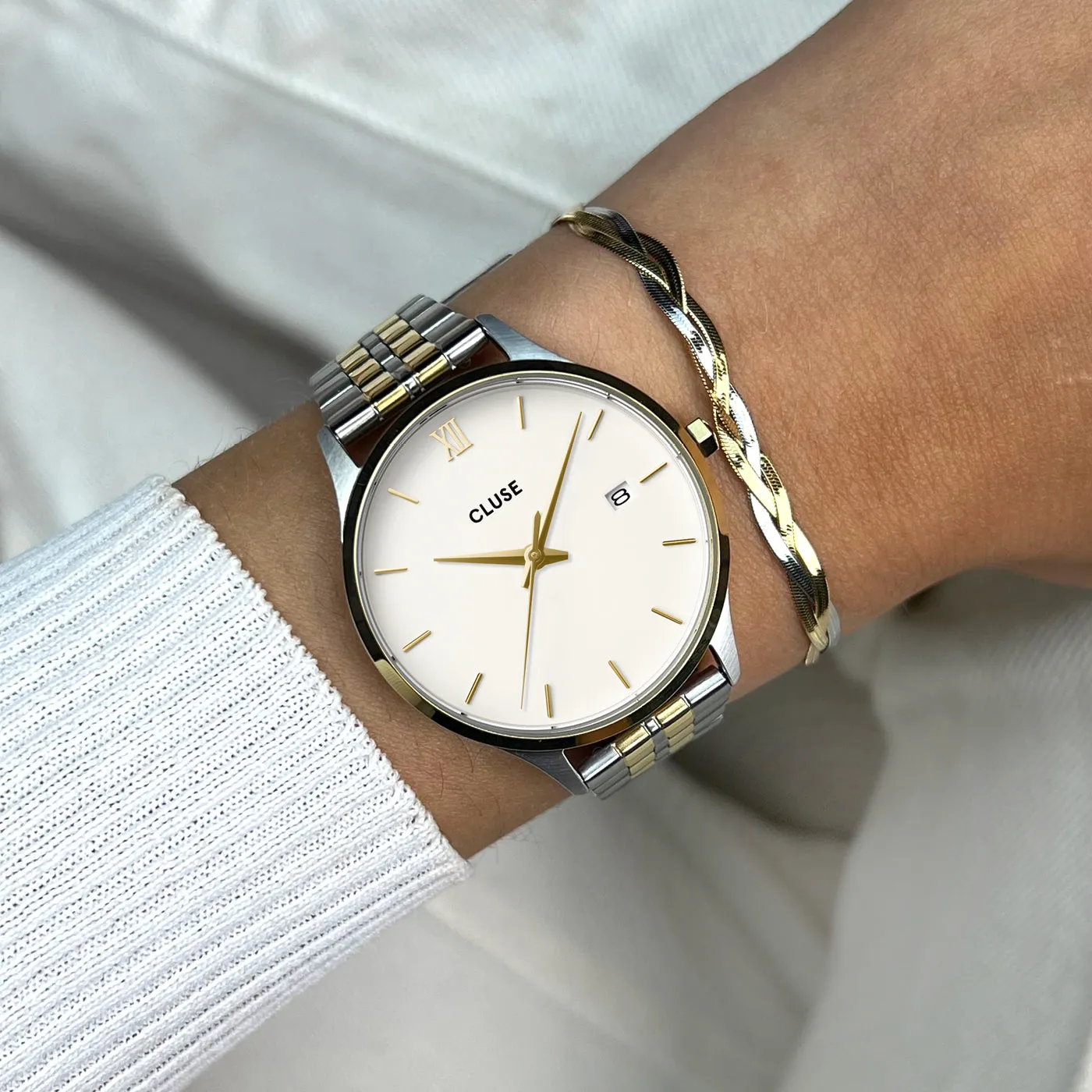 CLUSE Gracieuse Forest Green Gold Watch CW11905