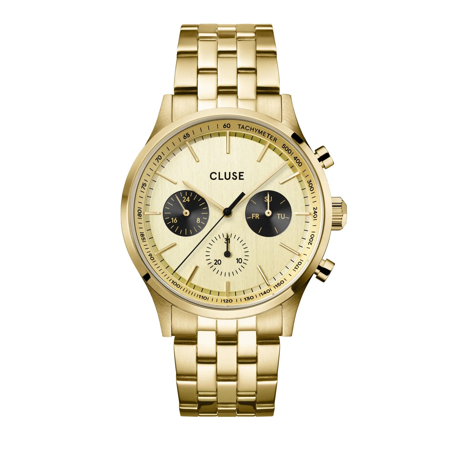 CLUSE Mens Antheor Multifunction Gold Link Watch CW21006