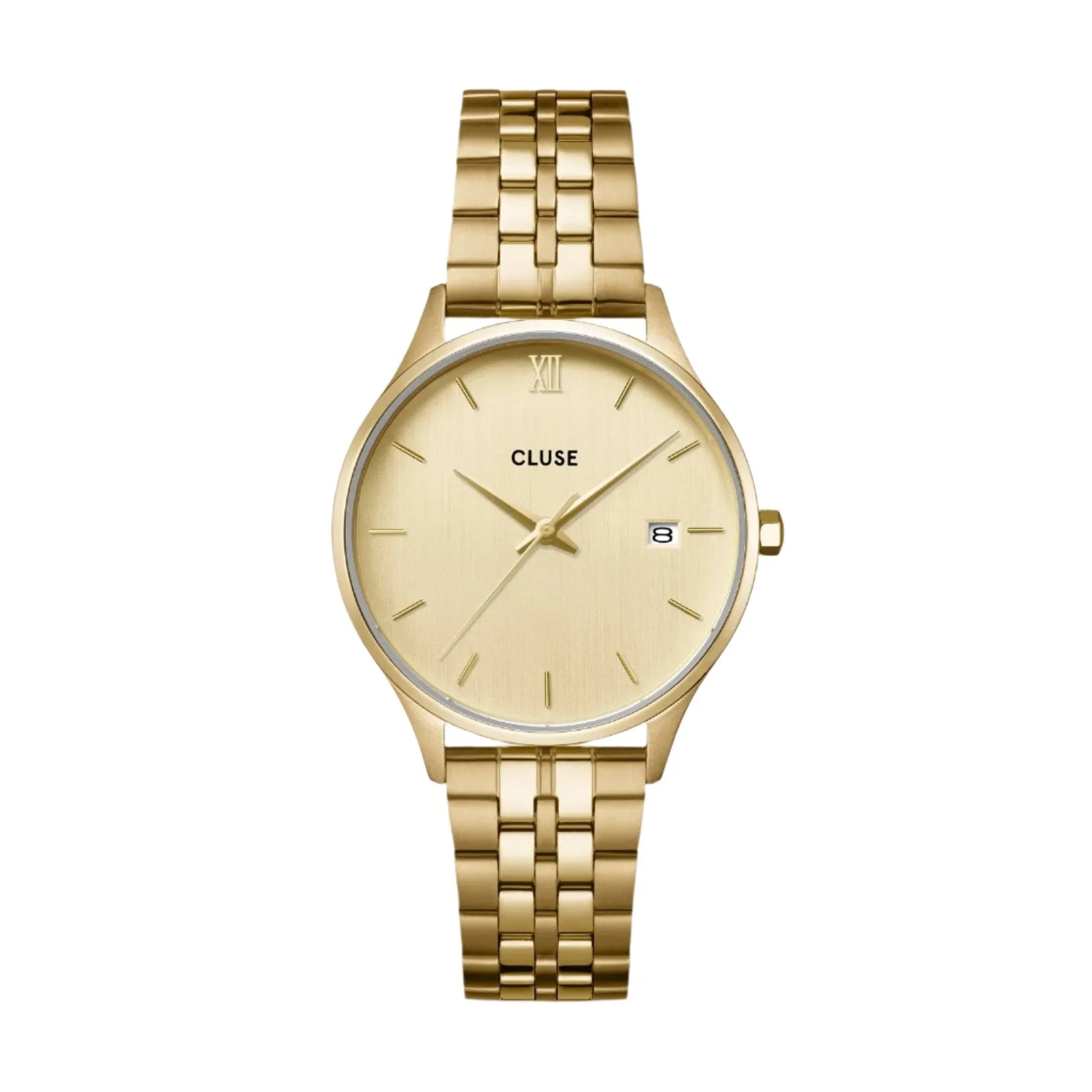 CLUSE Minuit Date Full Gold Link Watch CW14301