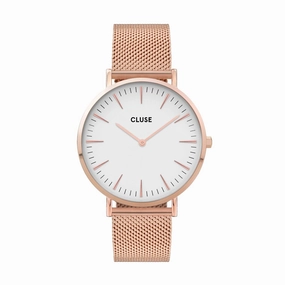 CLUSE Boho Chic Mesh Rose Gold Watch CW0101201001
