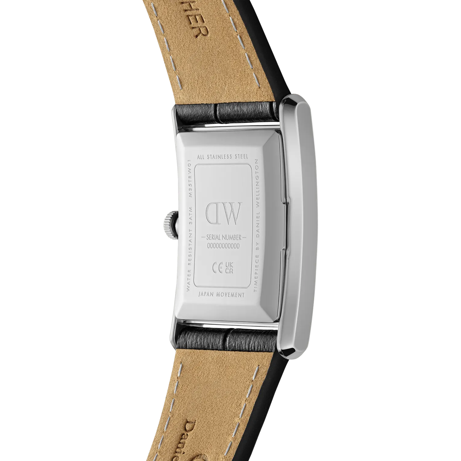 Daniel Wellington Bound Black Crocodile Silver Watch DW00100697