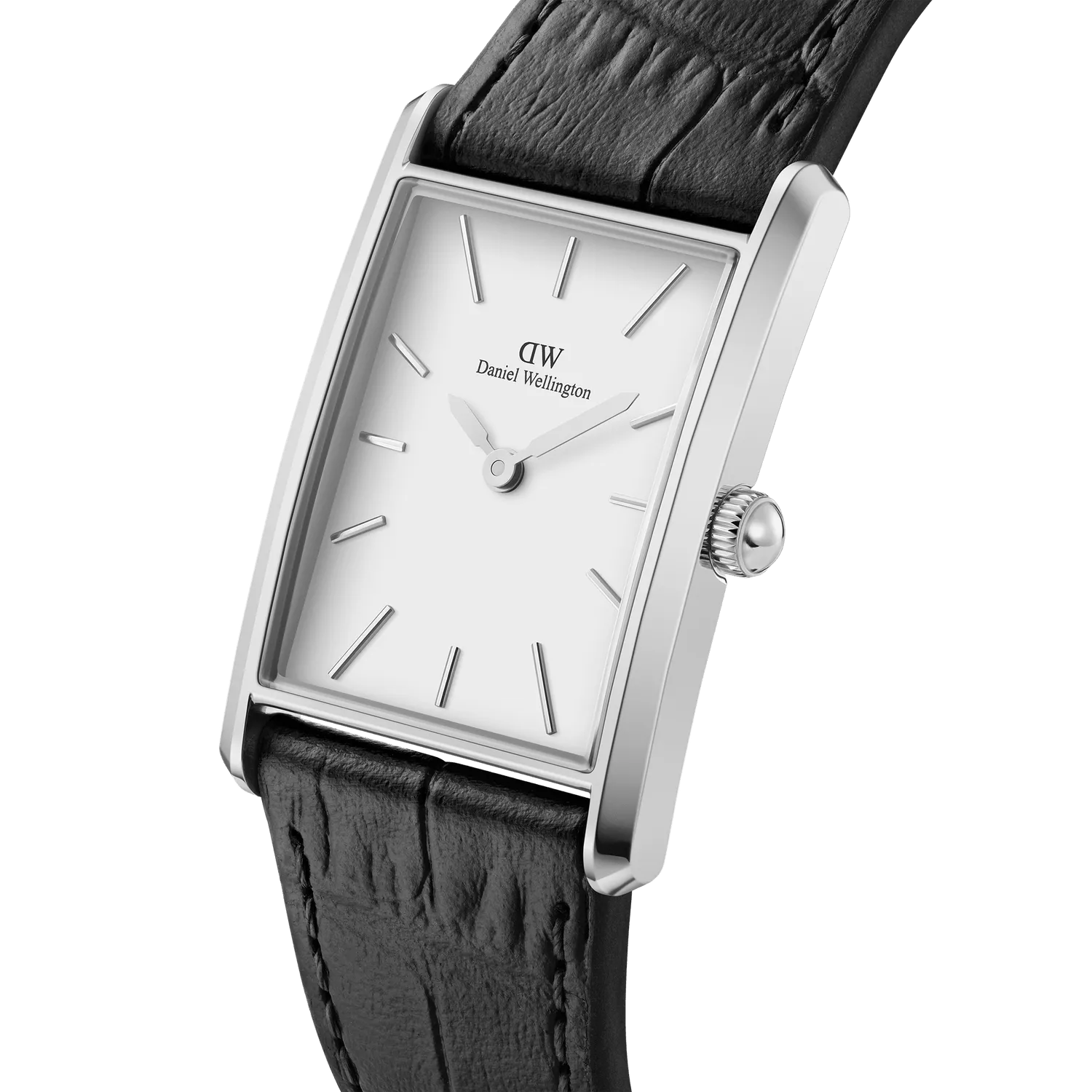 Daniel Wellington Bound Black Crocodile Silver Watch DW00100697