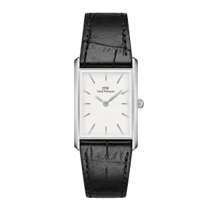 Daniel Wellington Bound Black Crocodile Silver Watch DW00100697