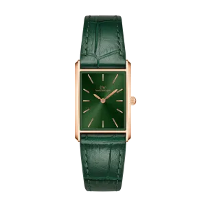 Daniel Wellington Bound Crocodile Emerald Sunray Rose Gold Watch DW00100694