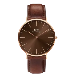Daniel Wellington Classic 40mm St Mawes Amber Watch DW00100627