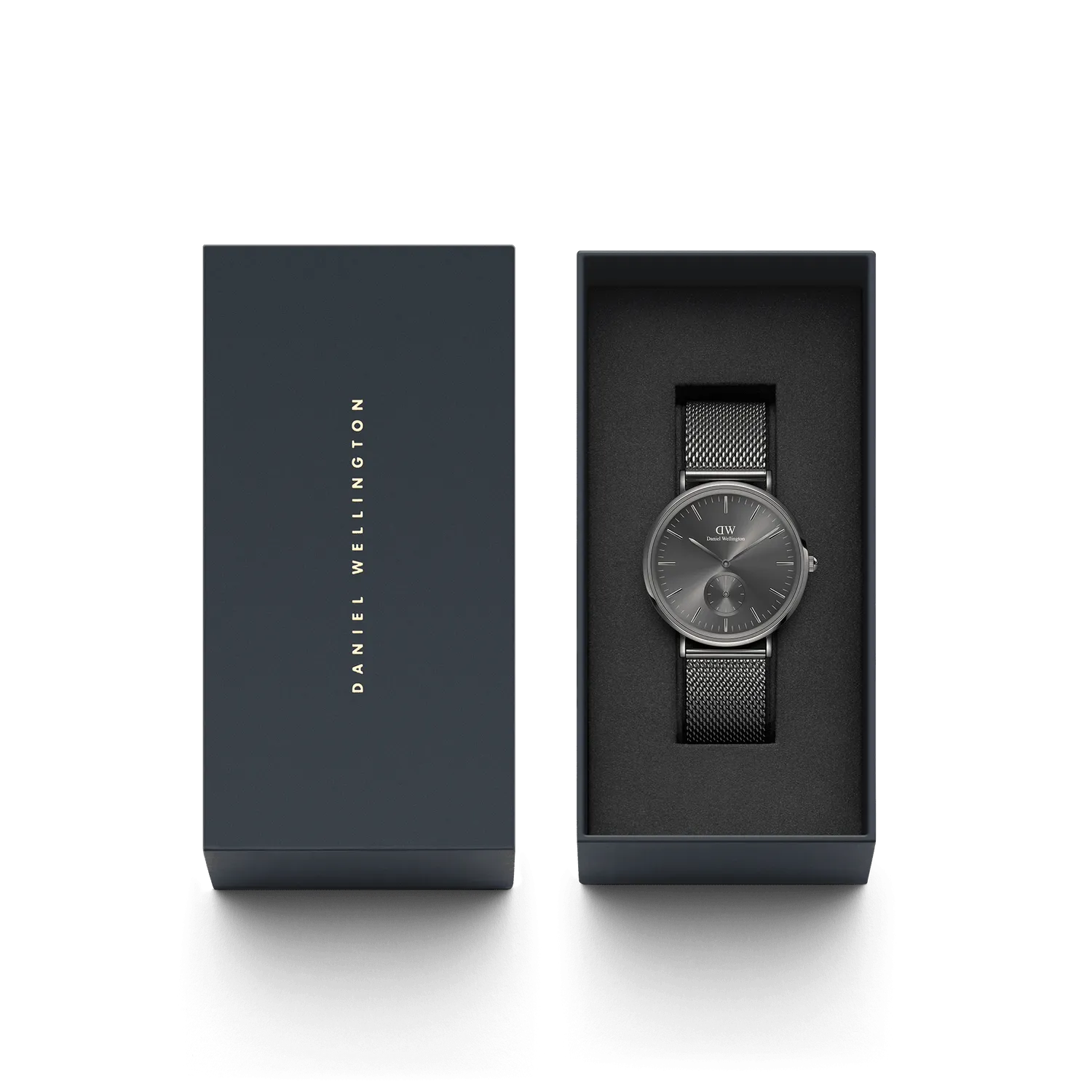 Daniel Wellington Classic Multi-Eye Mesh Graphite Dial Watch DW00100712