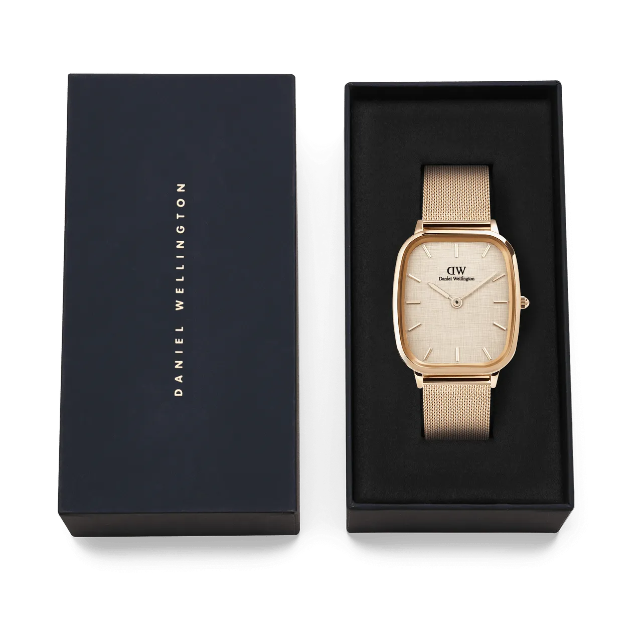 Daniel Wellington Marlon Melrose Vintage Linen Pattern Dial Watch DW00100817