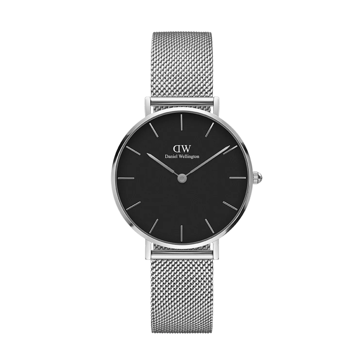 Daniel Wellington Petite 36mm Sterling Black Dial Watch DW00100304
