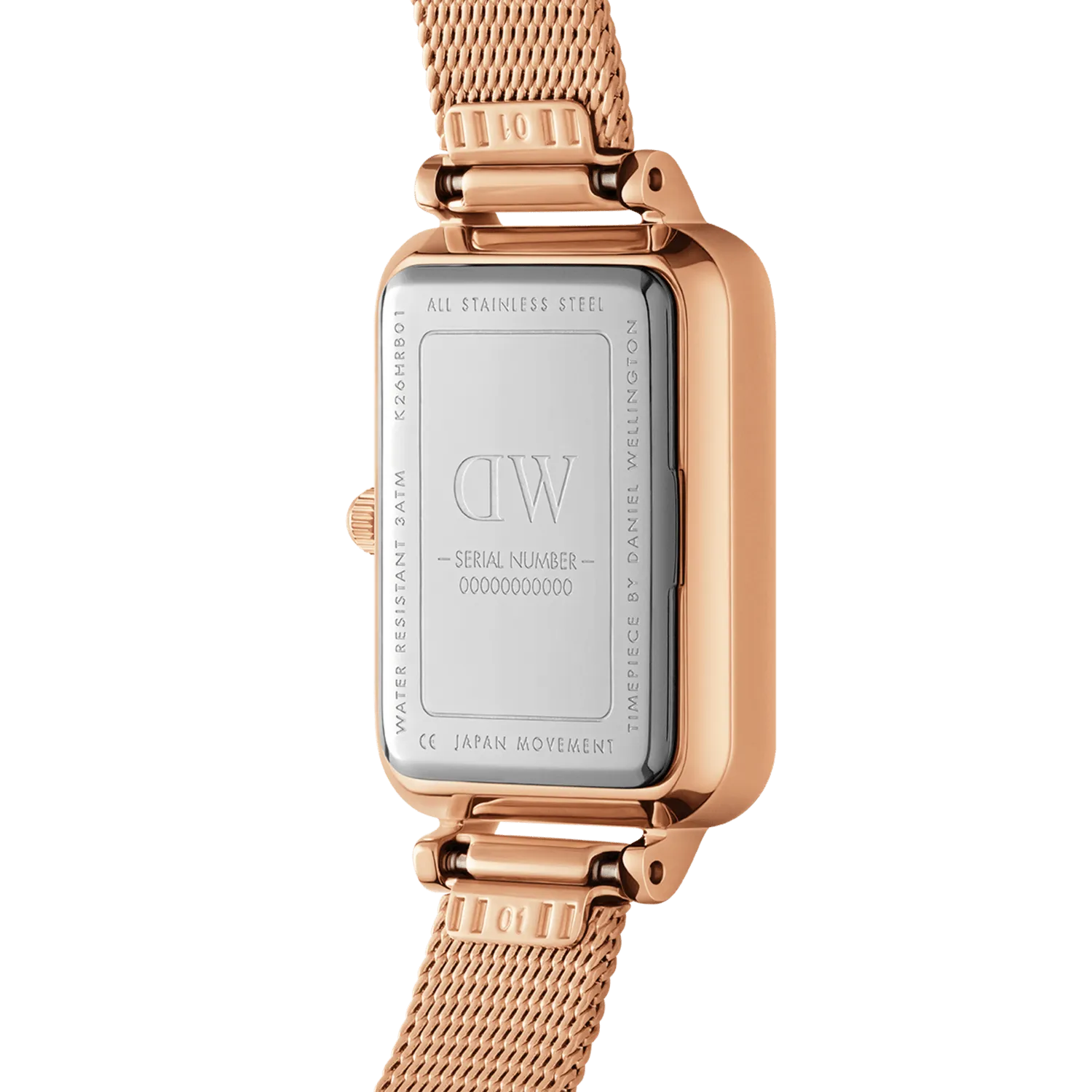 Daniel Wellington Quadro 20X26 Pressed Lumine White Watch DW00100527