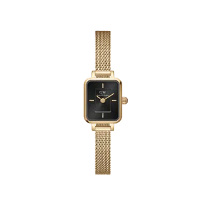 Daniel Wellington Quadro Mini 15x18mm Evergold G Black DW00100652