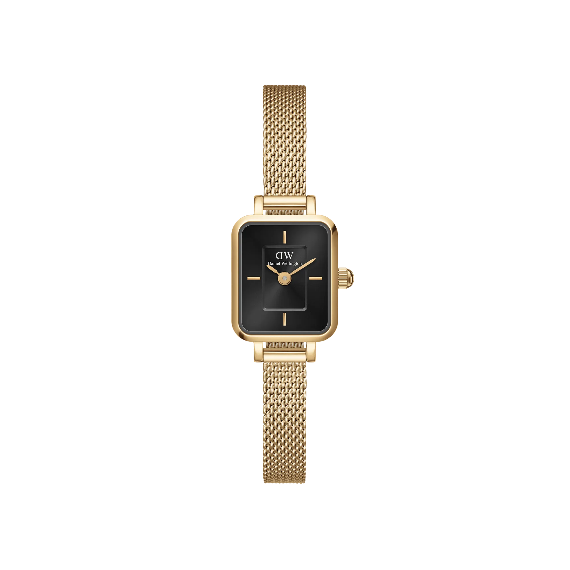 Daniel Wellington Quadro Mini 15x18mm Evergold G Black DW00100652