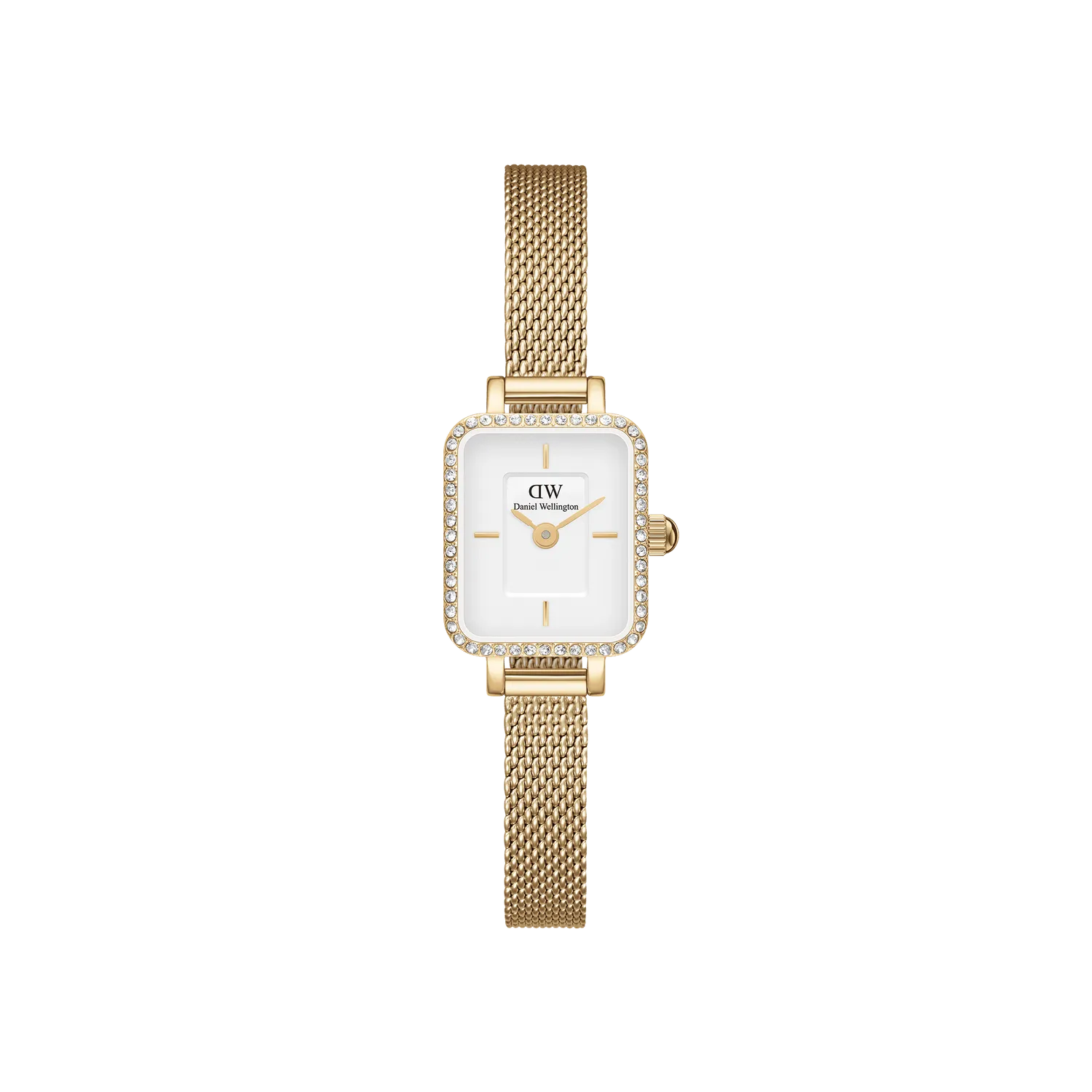 Daniel Wellington Quadro Mini Lumine Bezel Gold Watch DW00100730