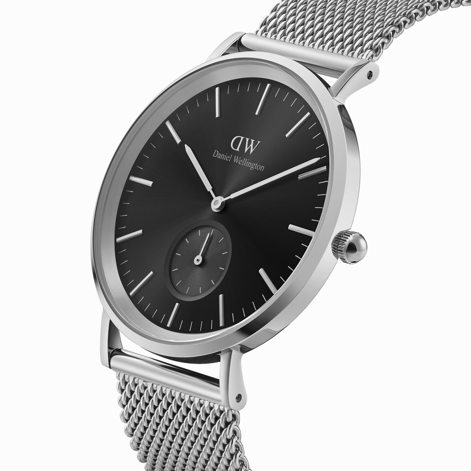 Daniel Wellington Classic Multi-Eye Sterling Onyx Silver Dial Watch DW00100711