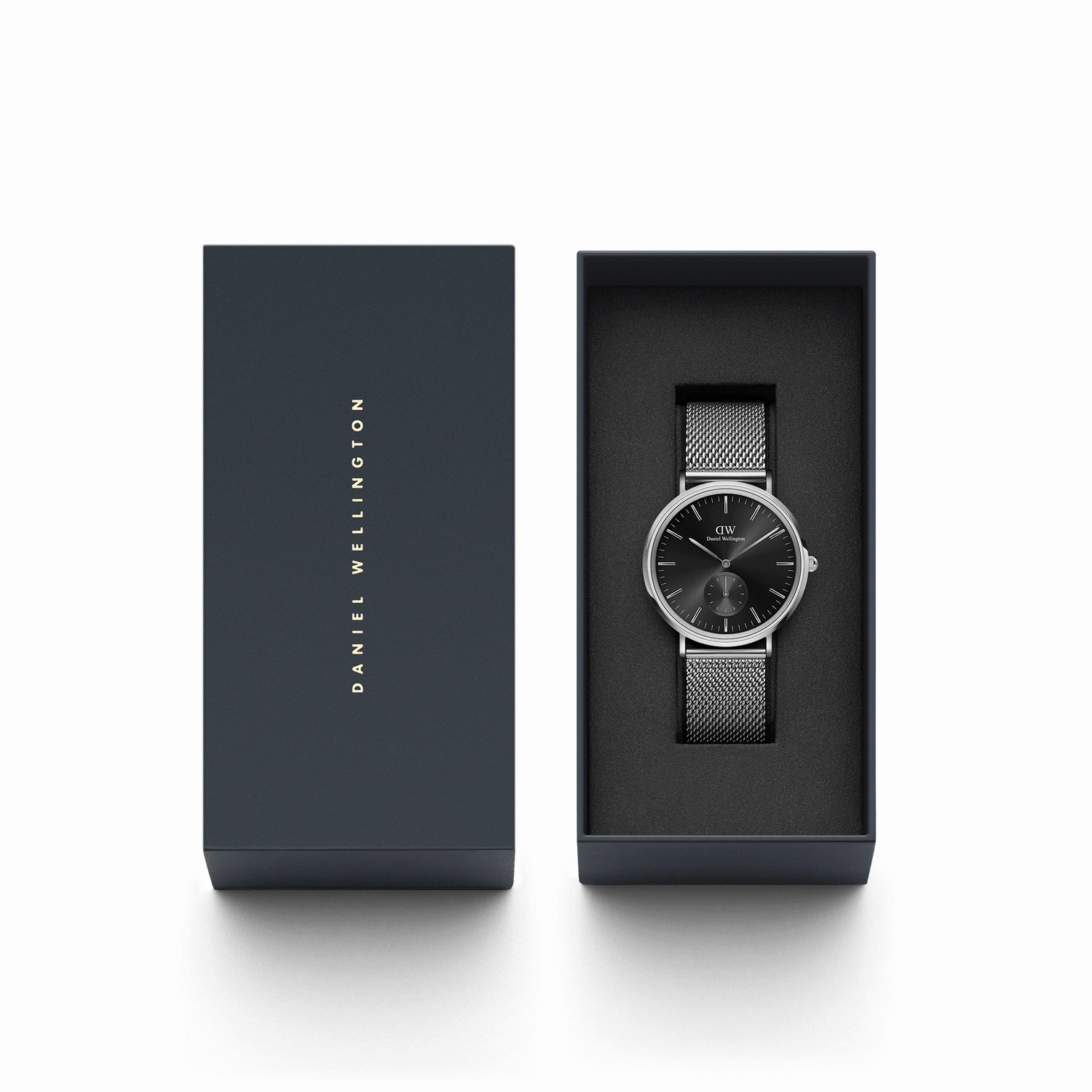 Daniel Wellington Classic Multi-Eye Sterling Onyx Silver Dial Watch DW00100711