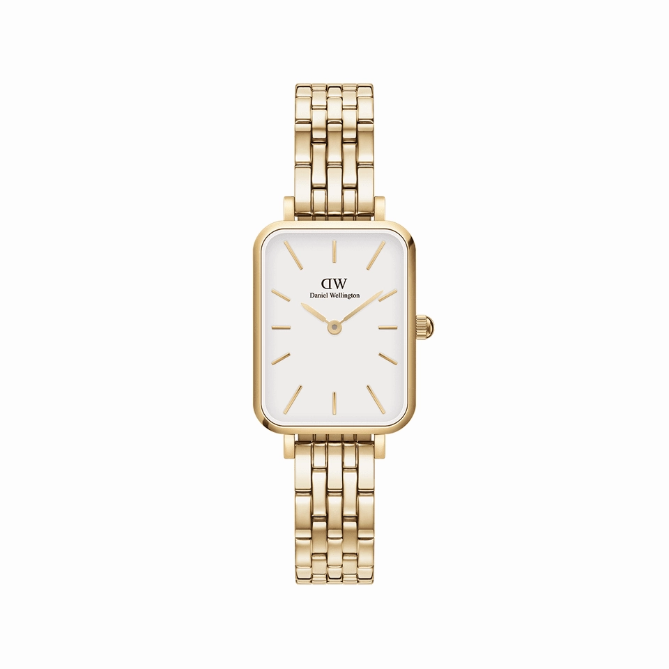 Daniel Wellington Evergold 26mm Quadro Watch with 5-Link Bracelet DW00100622