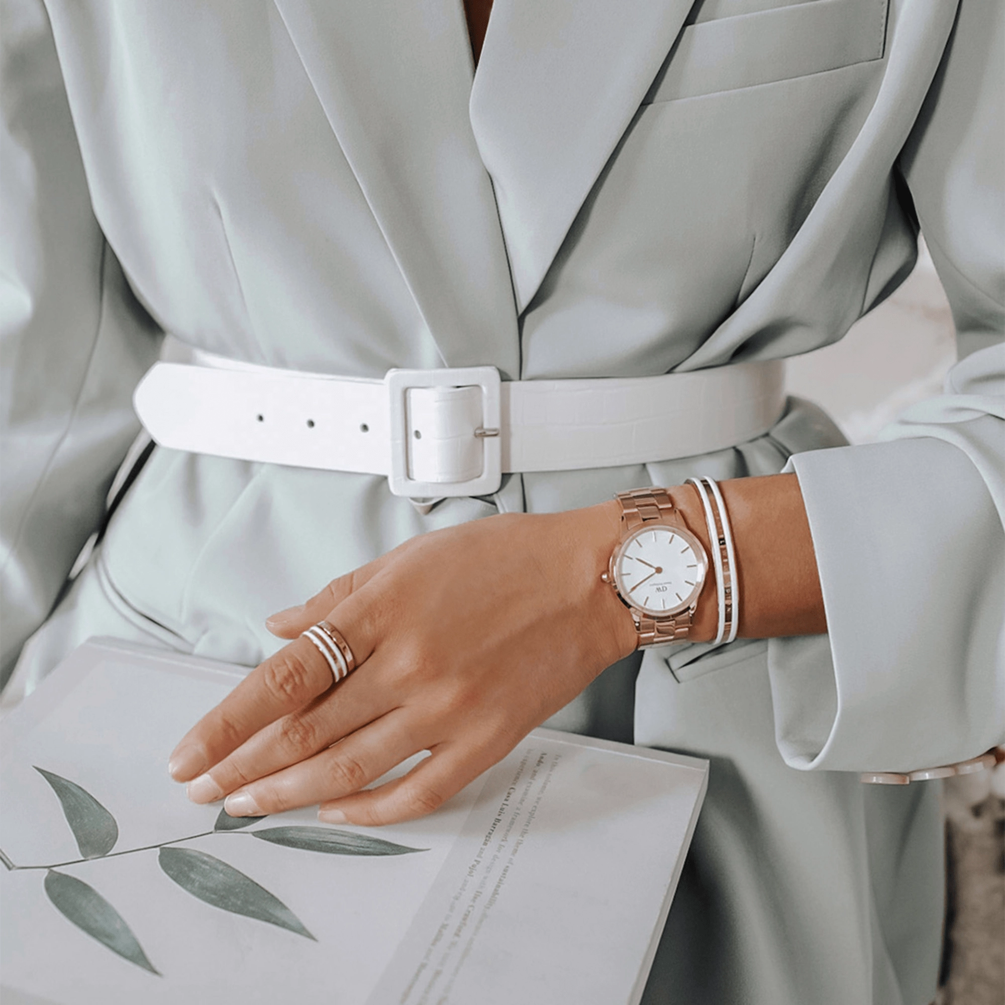 Daniel Wellington Iconic Link 32mm White Dial Watch DW00100211