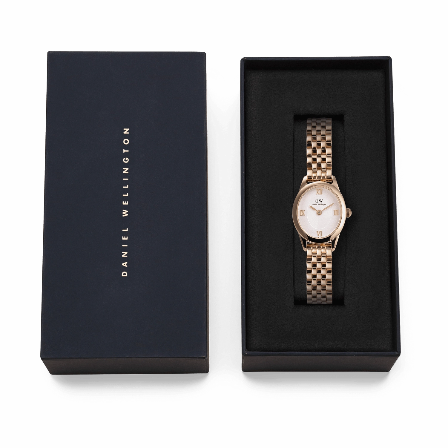 Daniel Wellington Ophelia Mini Beans Link White Dial Watch DW00100805