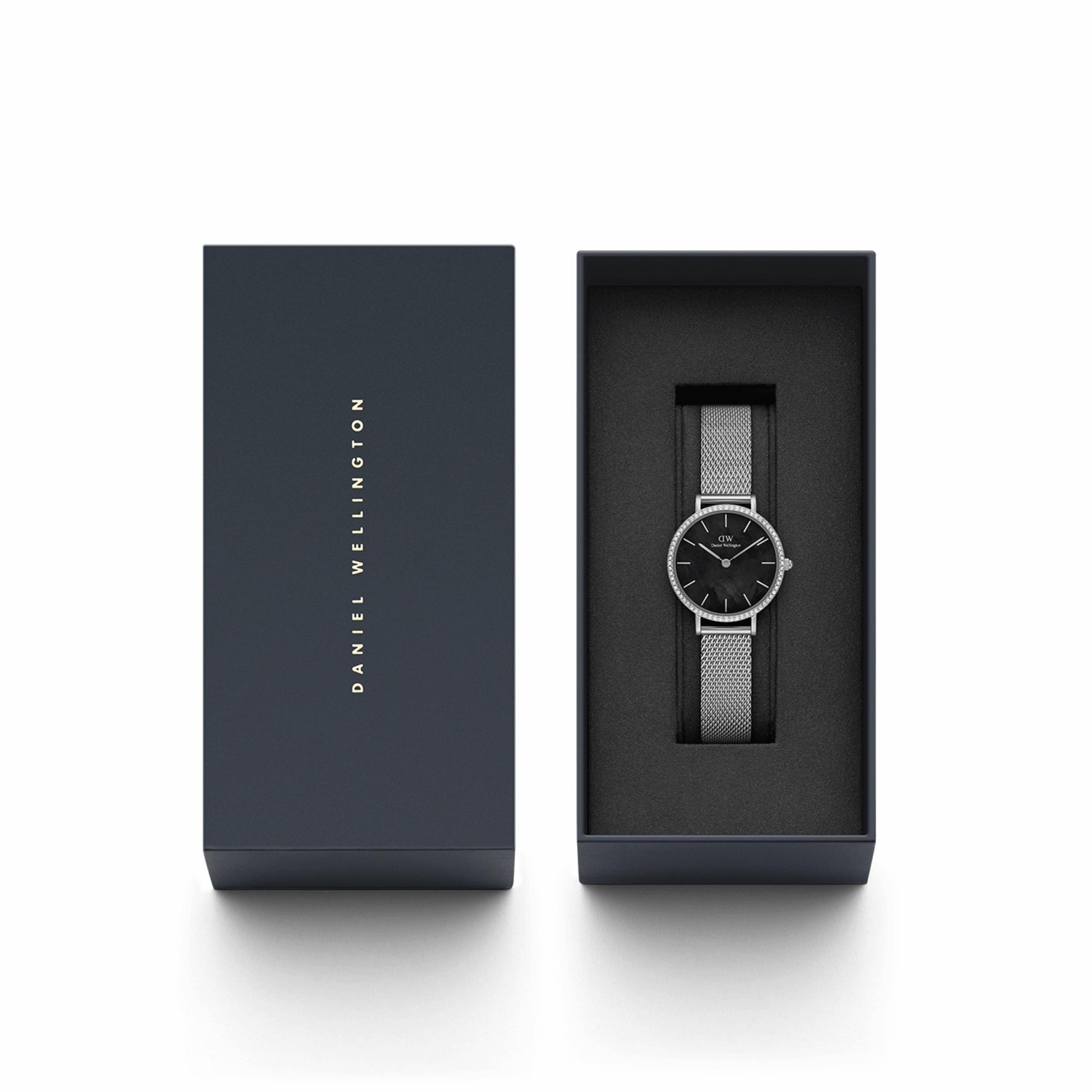 Daniel Wellington Petite 28mm Bezel Mesh Black Watch DW00100661