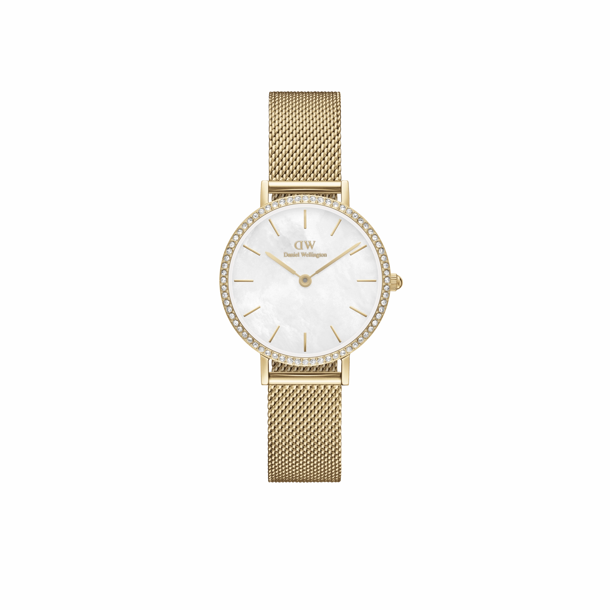 Daniel Wellington Petite 28mm Bezel Mesh White Watch DW00100662