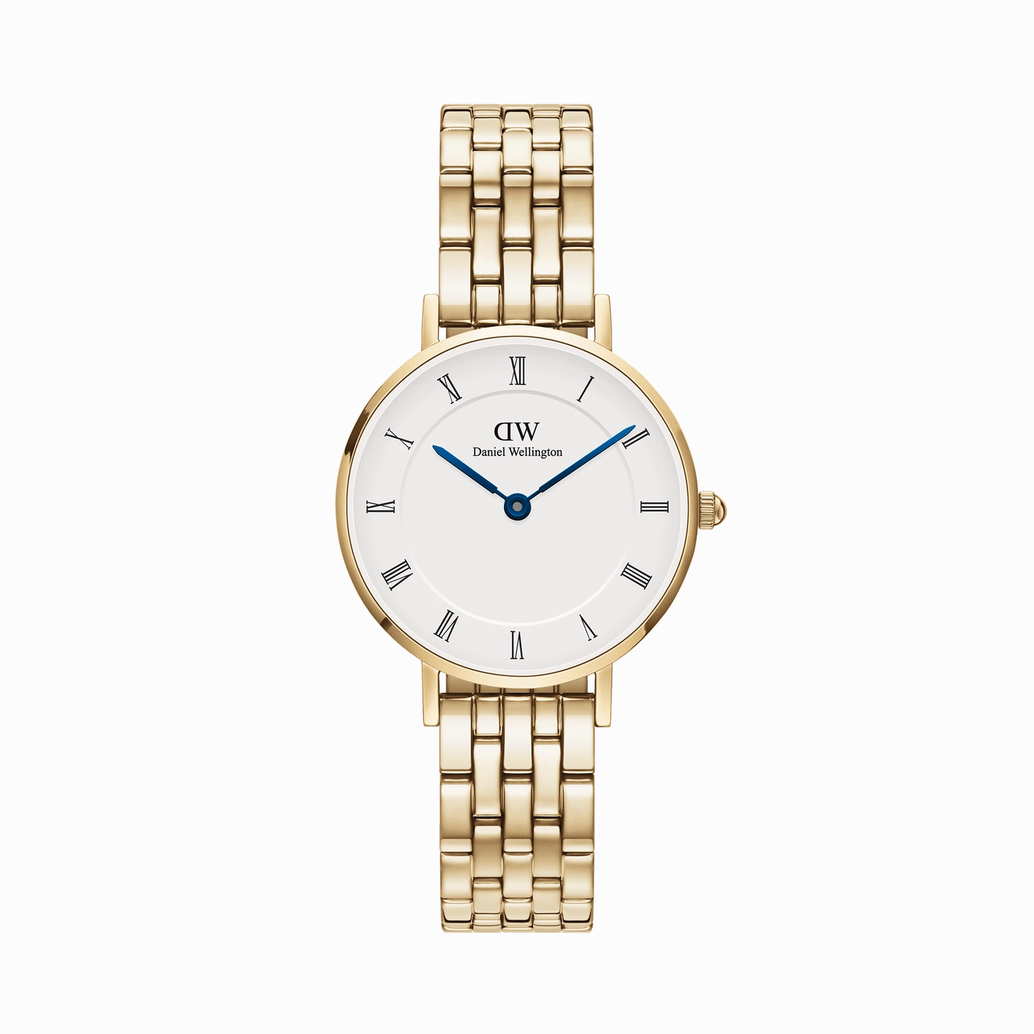 Daniel Wellington Petite Roman Numerals 5-Link Gold Watch DW00100682