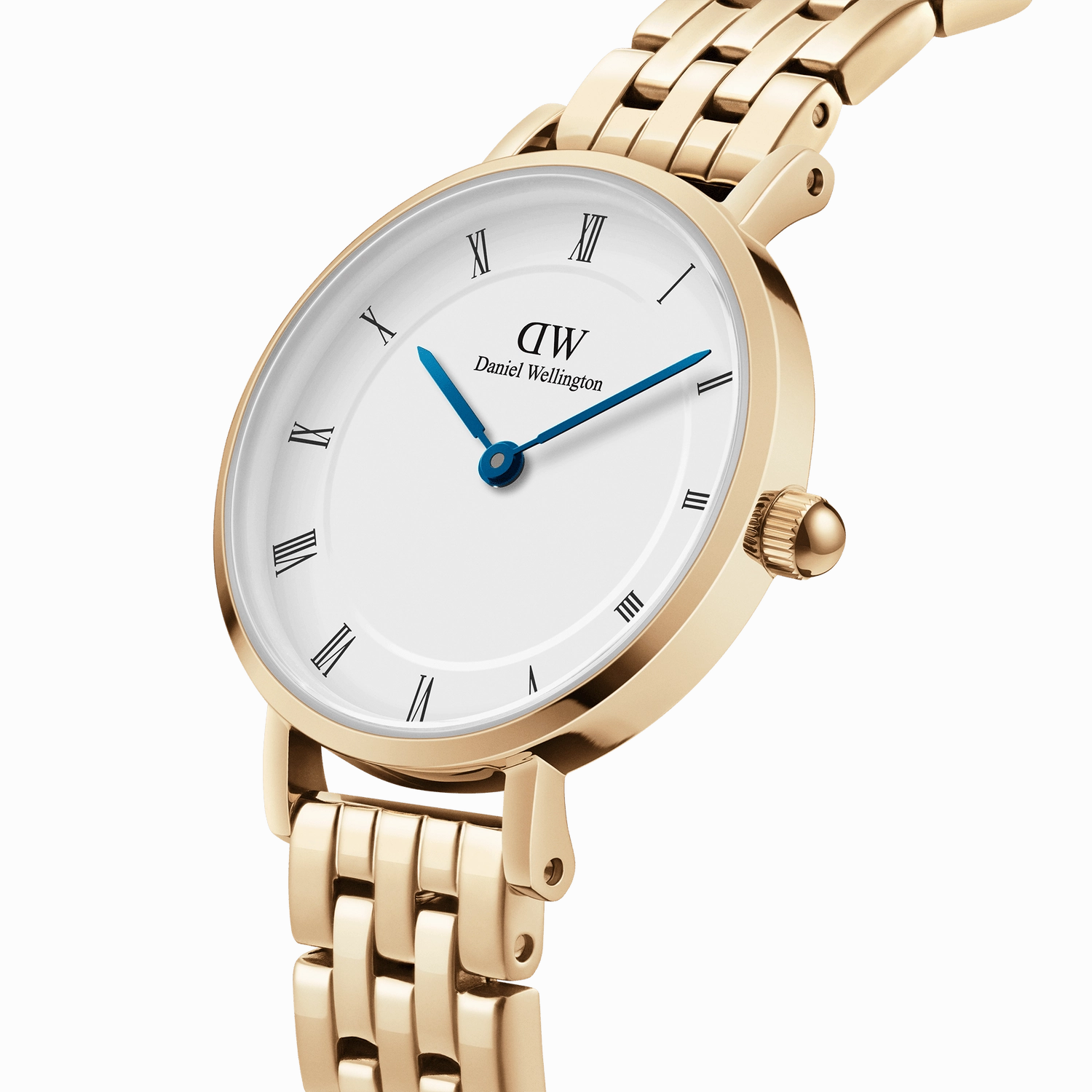 Daniel Wellington Petite Roman Numerals 5-Link Gold Watch DW00100682