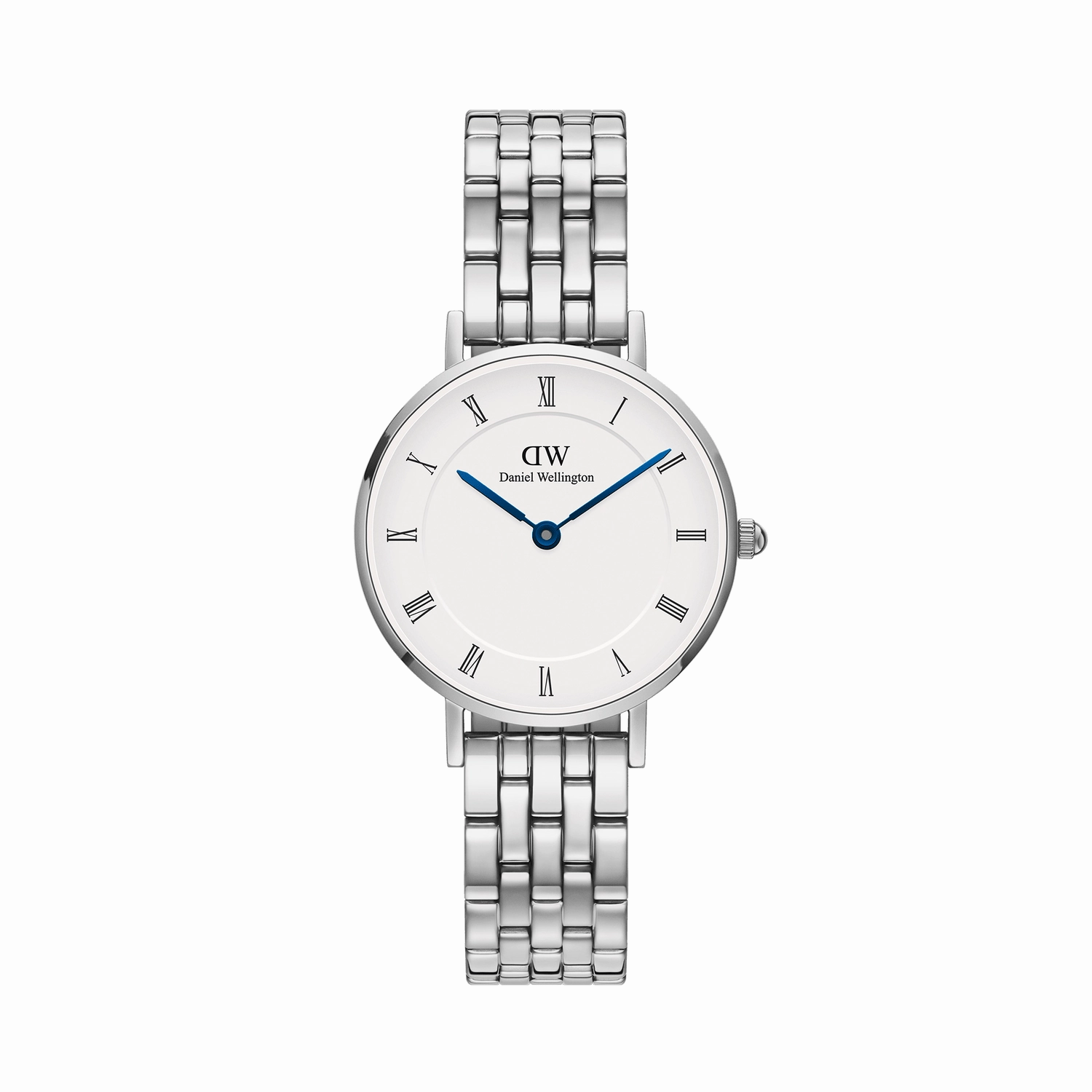 Daniel Wellington Petite Roman Numerals 5-Link Silver Watch DW00100685
