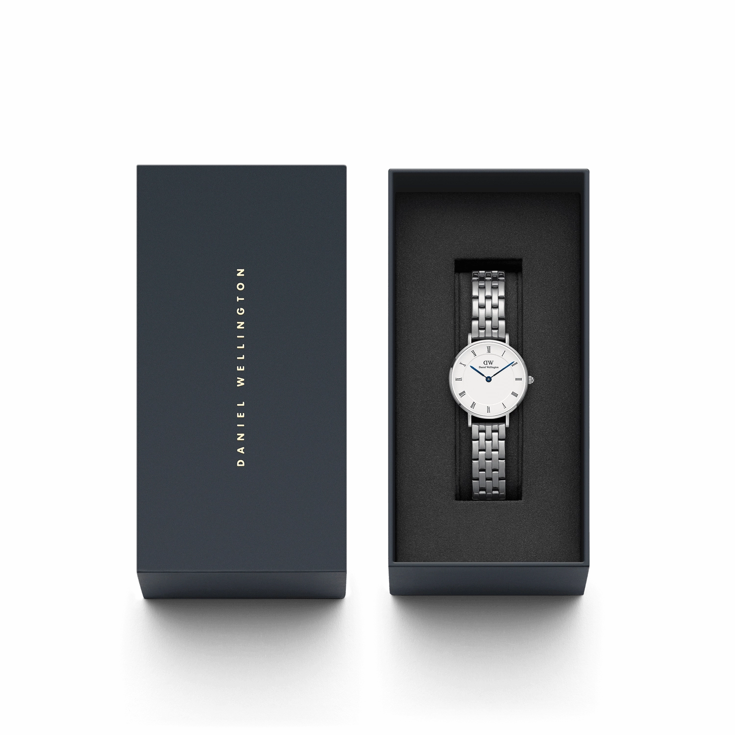 Daniel Wellington Petite Roman Numerals 5-Link Silver Watch DW00100685