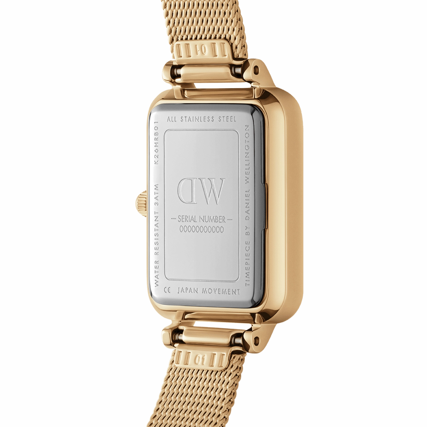 Daniel Wellington Quadro 20X26 Pressed Evergold Black Watch DW00100557