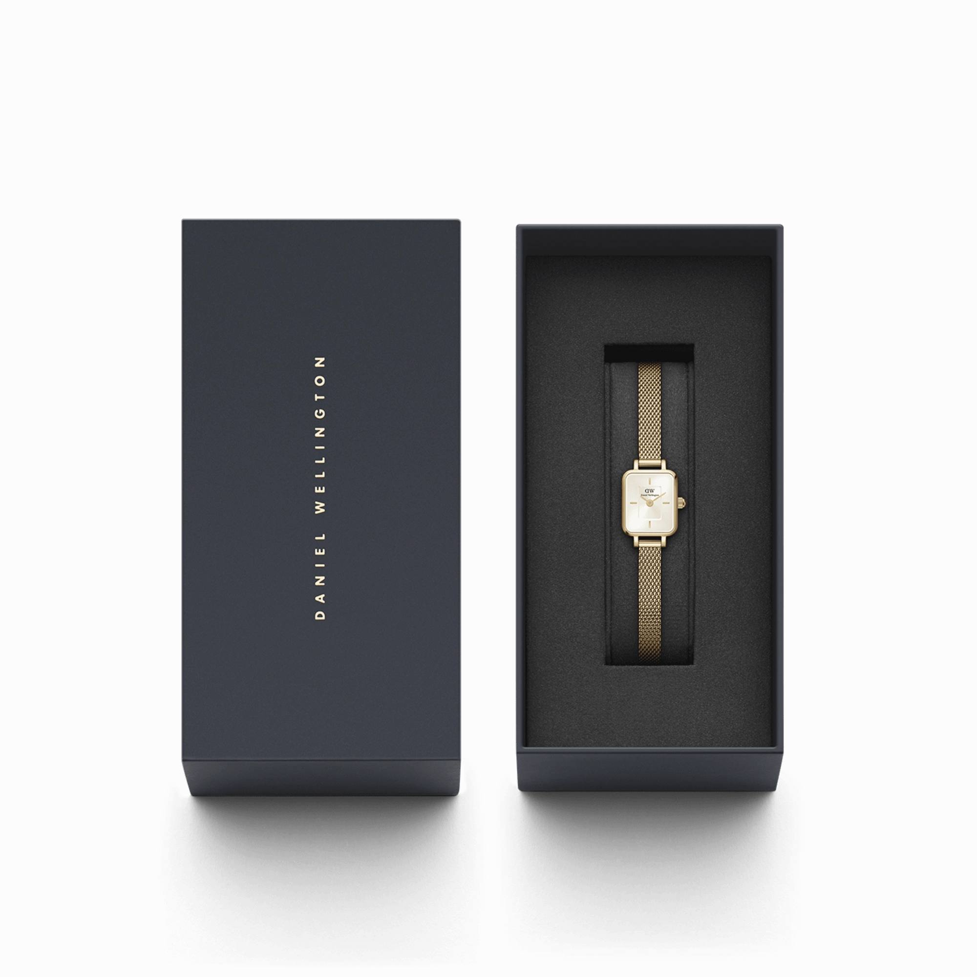 Daniel Wellington Quadro Mini 15x18mm Evergold G Champagne DW00100656