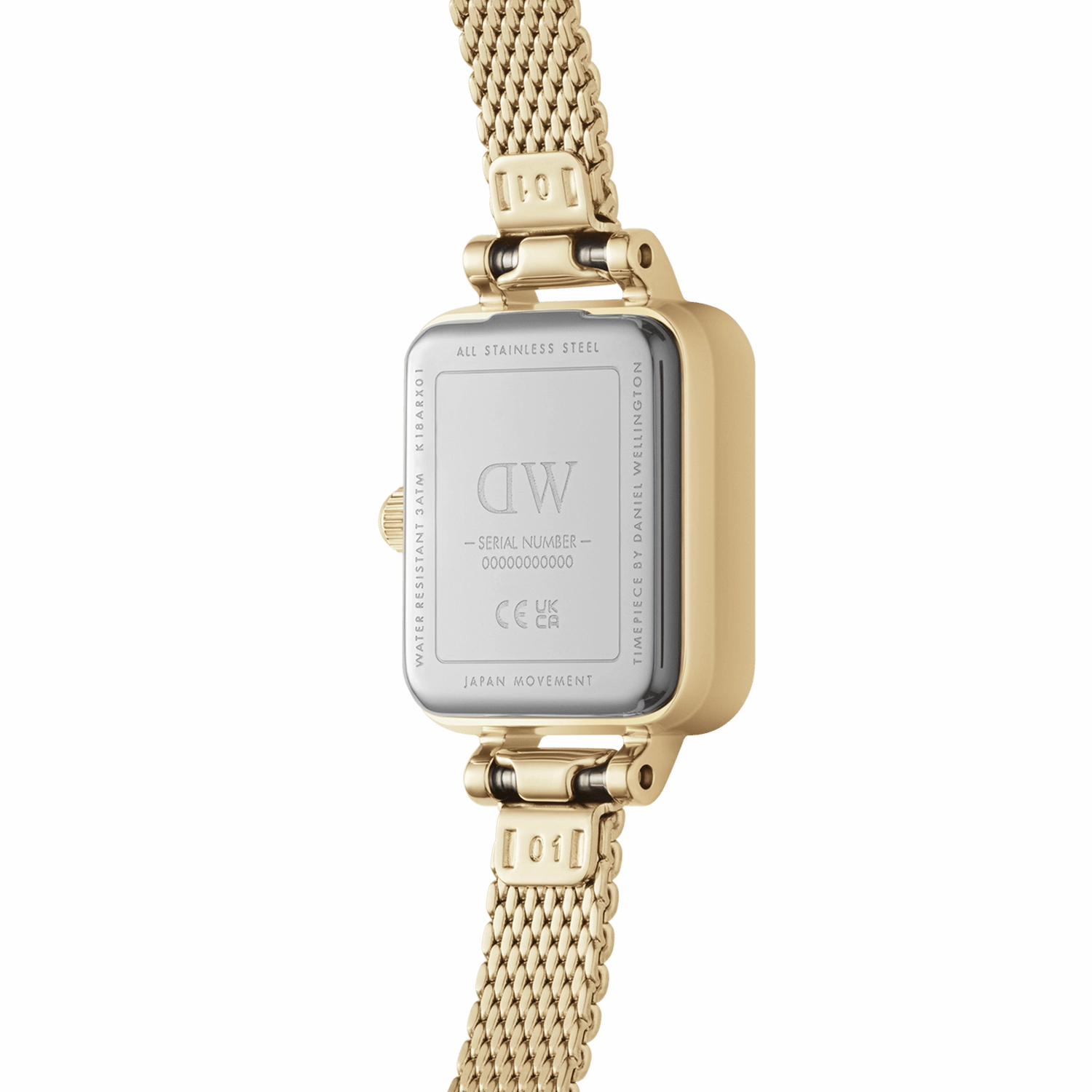 Daniel Wellington Quadro Mini 15x18mm Evergold Gold Amber DW00100654
