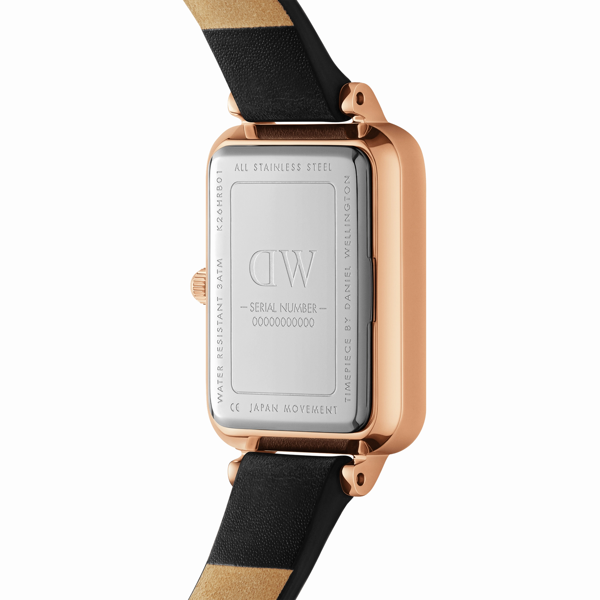 Daniel Wellington Quadro Roman Numerals Sheffield Rose Gold Watch DW00100689