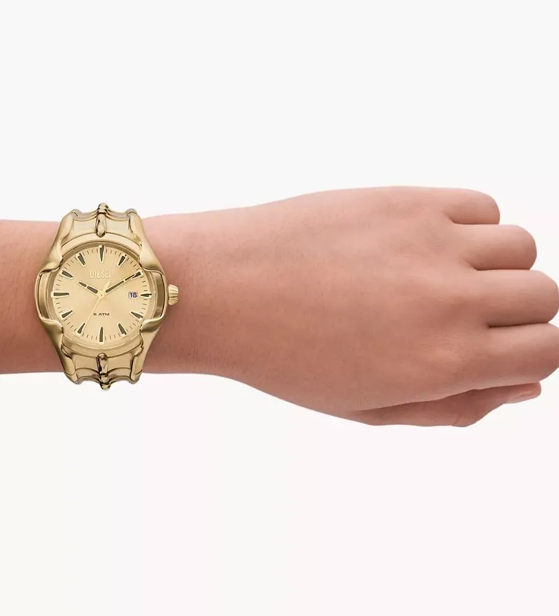 Diesel Vert Gold Stainless Steel Gold Dial Watch DZ2186