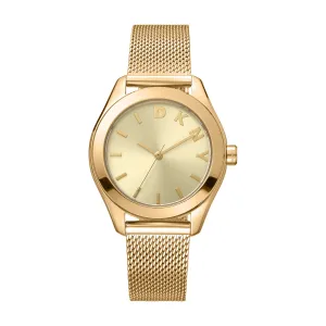 DKNY Astoria Logo Champagne Dial Stainless Steel Watch DK1L032M0025