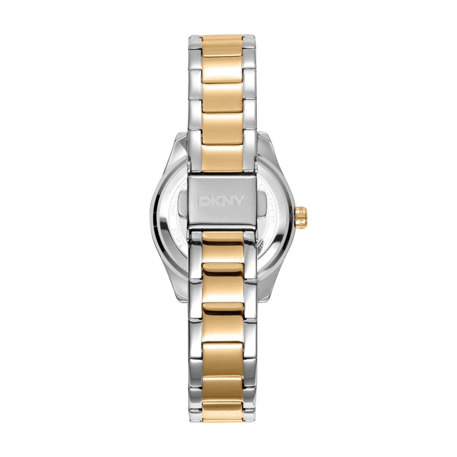 DKNY Chambers Glitz Silver Dial Stainless Steel Watch DK1L017M0075