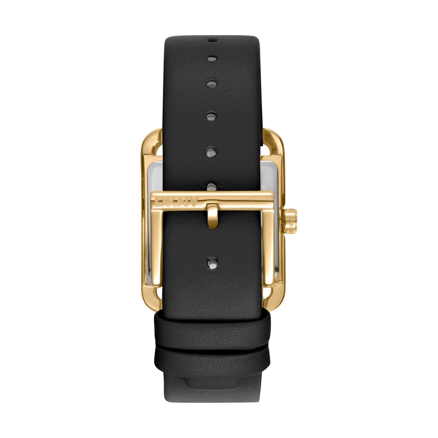 DKNY City Maxi Black Dial Black Leather Strap Watch DK1L001L0025