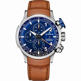 Edox Chronorally Automatic Blue Dial Men's Watch 01129TBUCBRBUBR