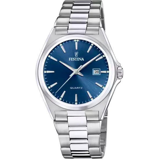 Elegant Steel-Strapped Blue Festina Watch F20552/3 - A Blend of Sophistication and Functionality