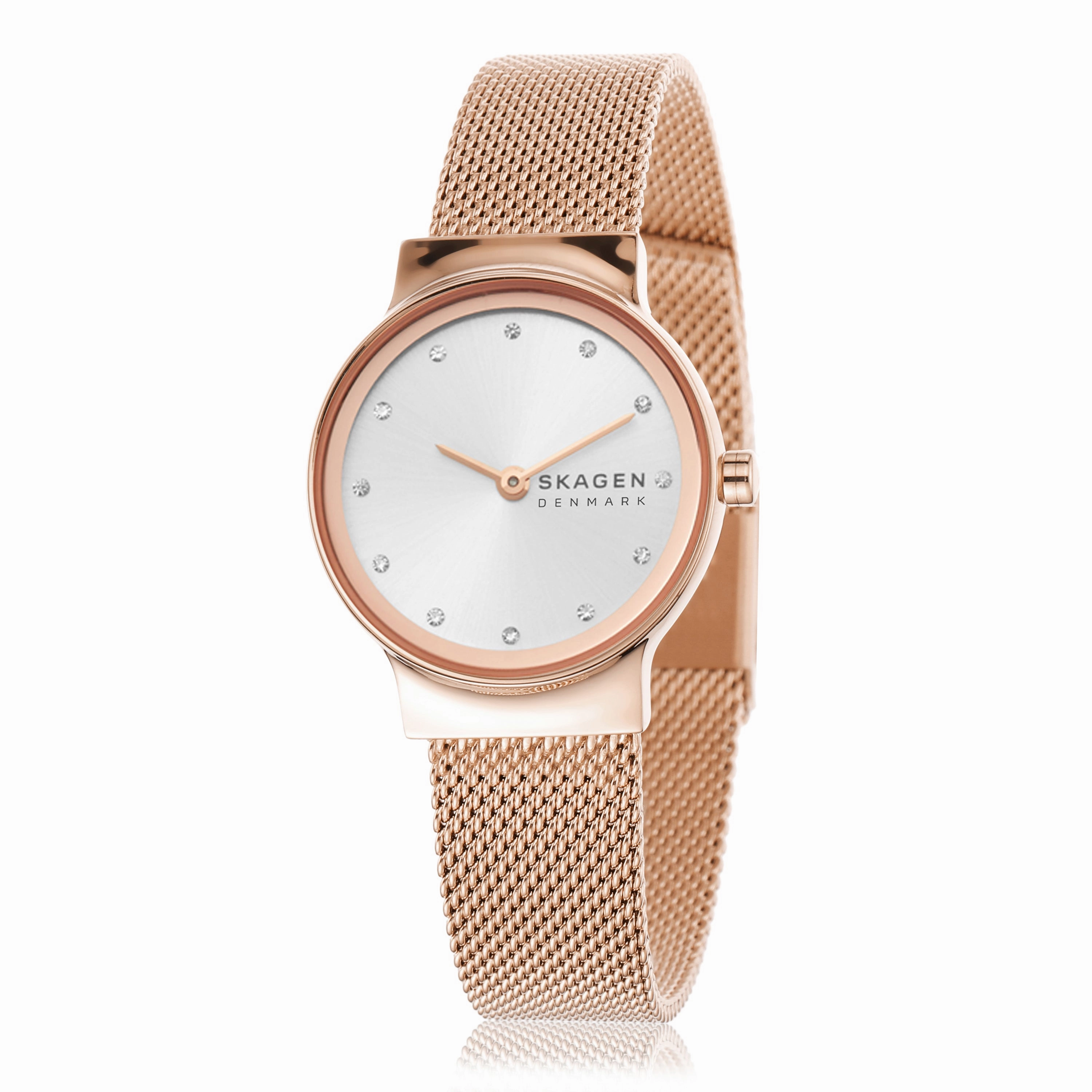 Elegant Skagen Freja Women's Rose Gold Watch with White Dial - Model SKW2665