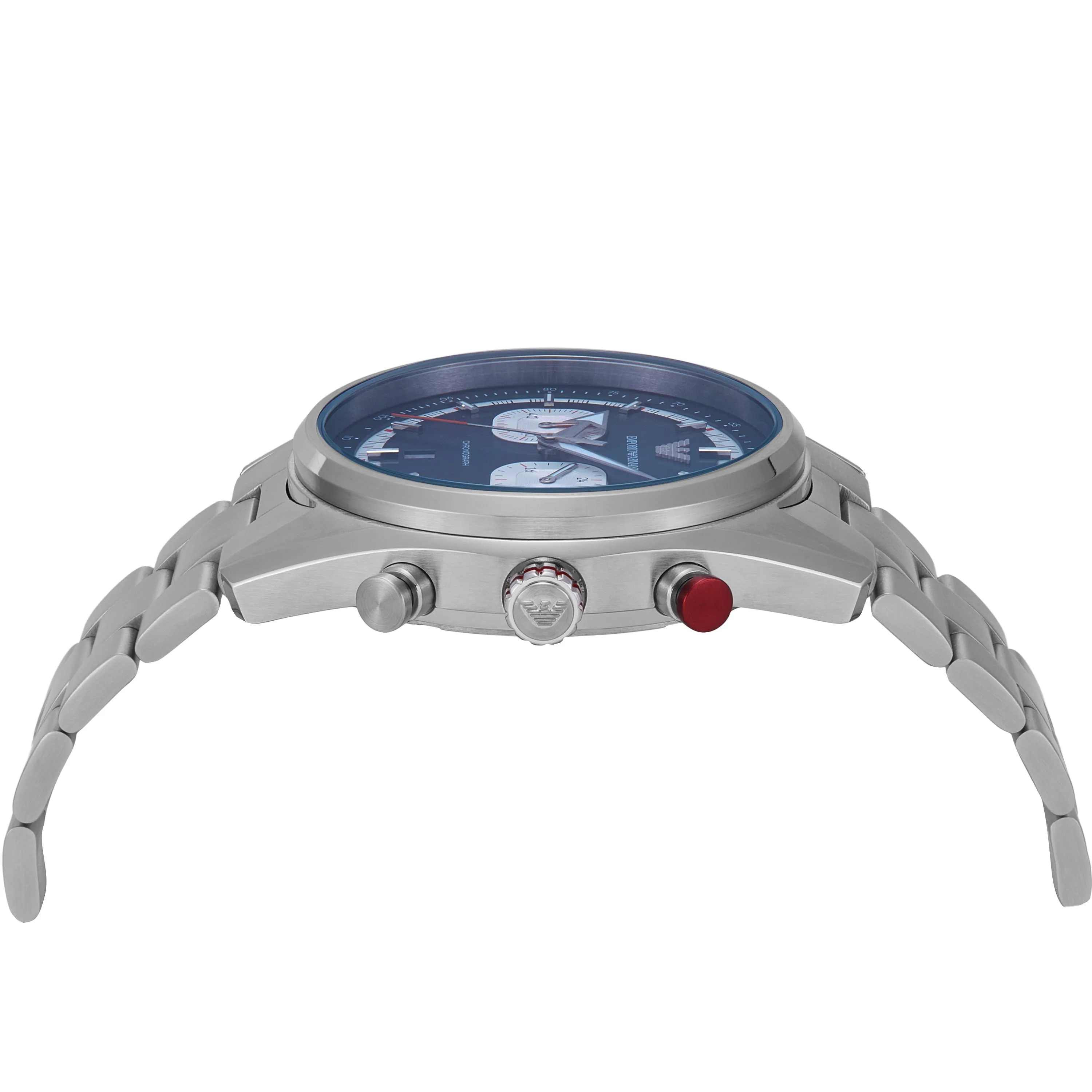Emporio Armani Chronograph Blue Dial Stainless Steel Watch AR11676