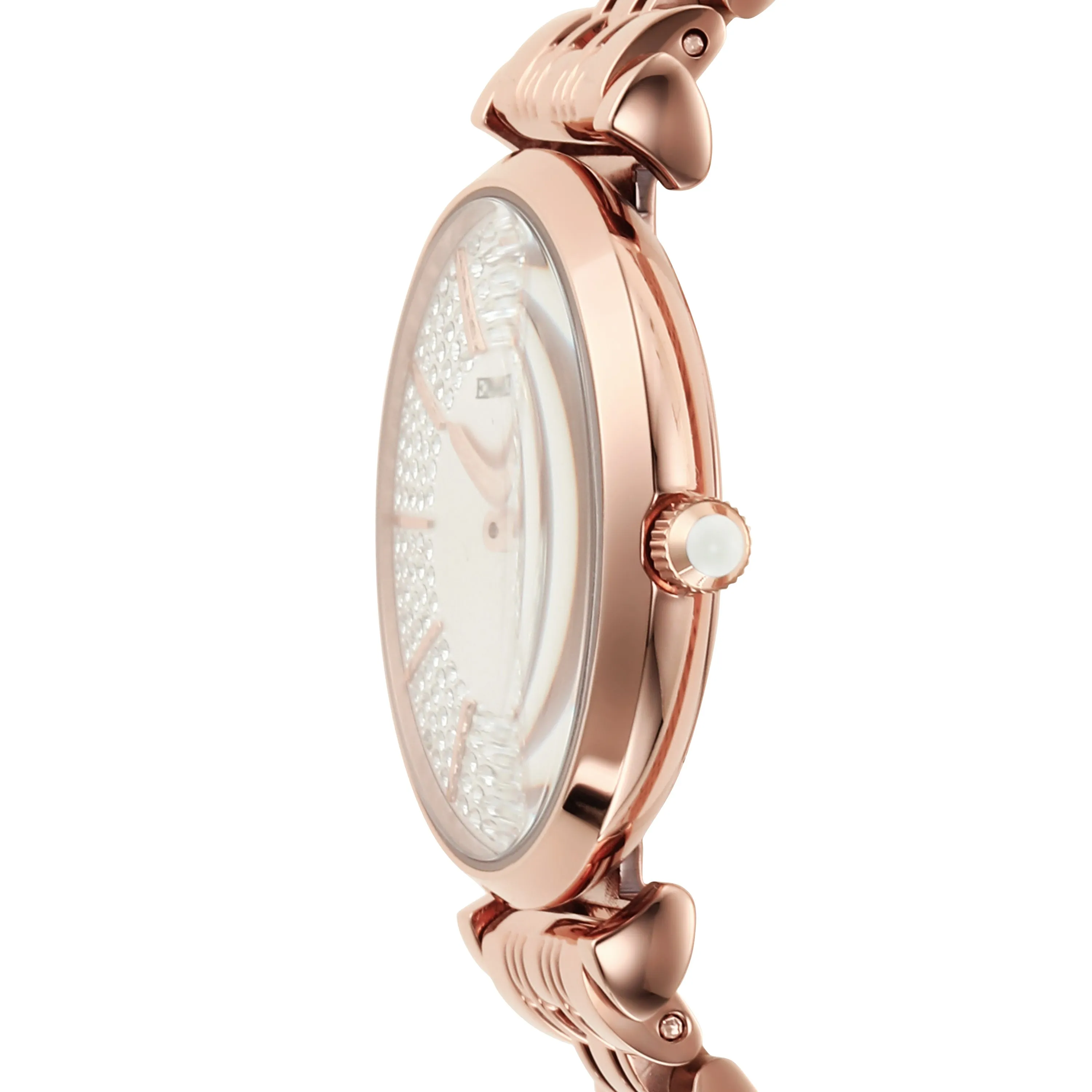 Emporio Armani Elegant Rose Gold Women's Steel Watch AR11446