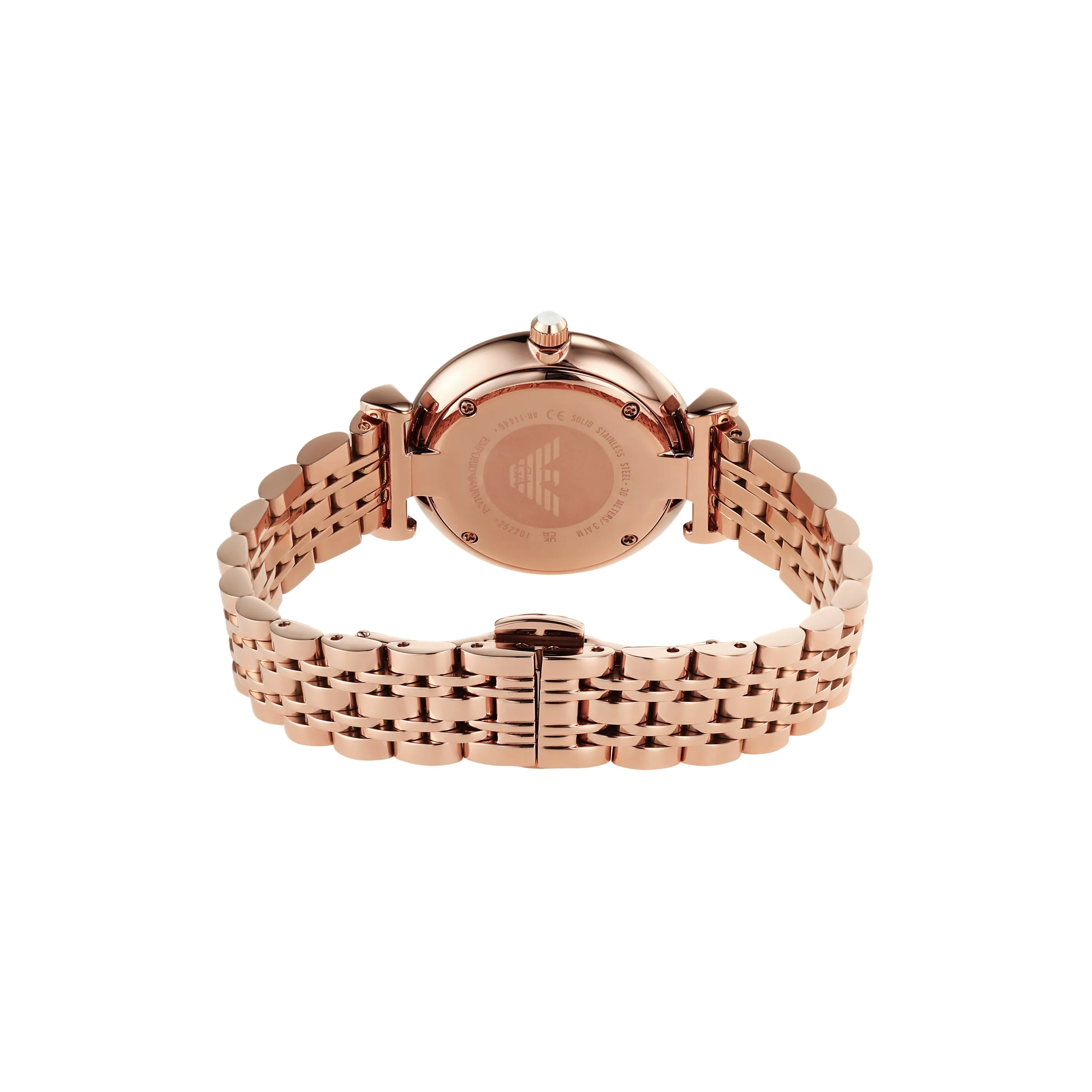 Emporio Armani Elegant Rose Gold Women's Steel Watch AR11446