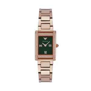 Emporio Armani Rose Gold Stainless Steel Analogue Watch AR11641