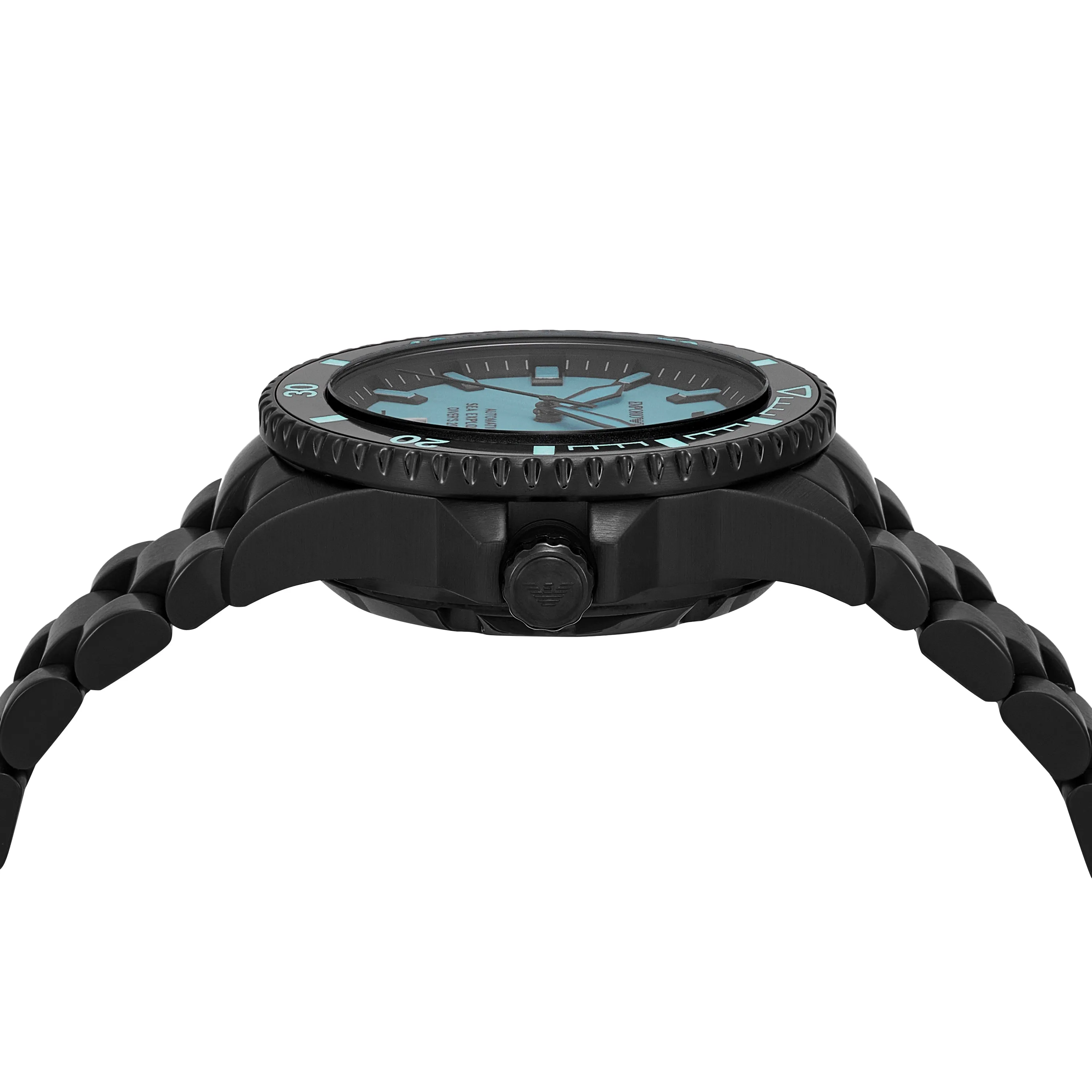 Emporio Armani Sea Explorer Automatic Black Stainless Steel Watch AR60084