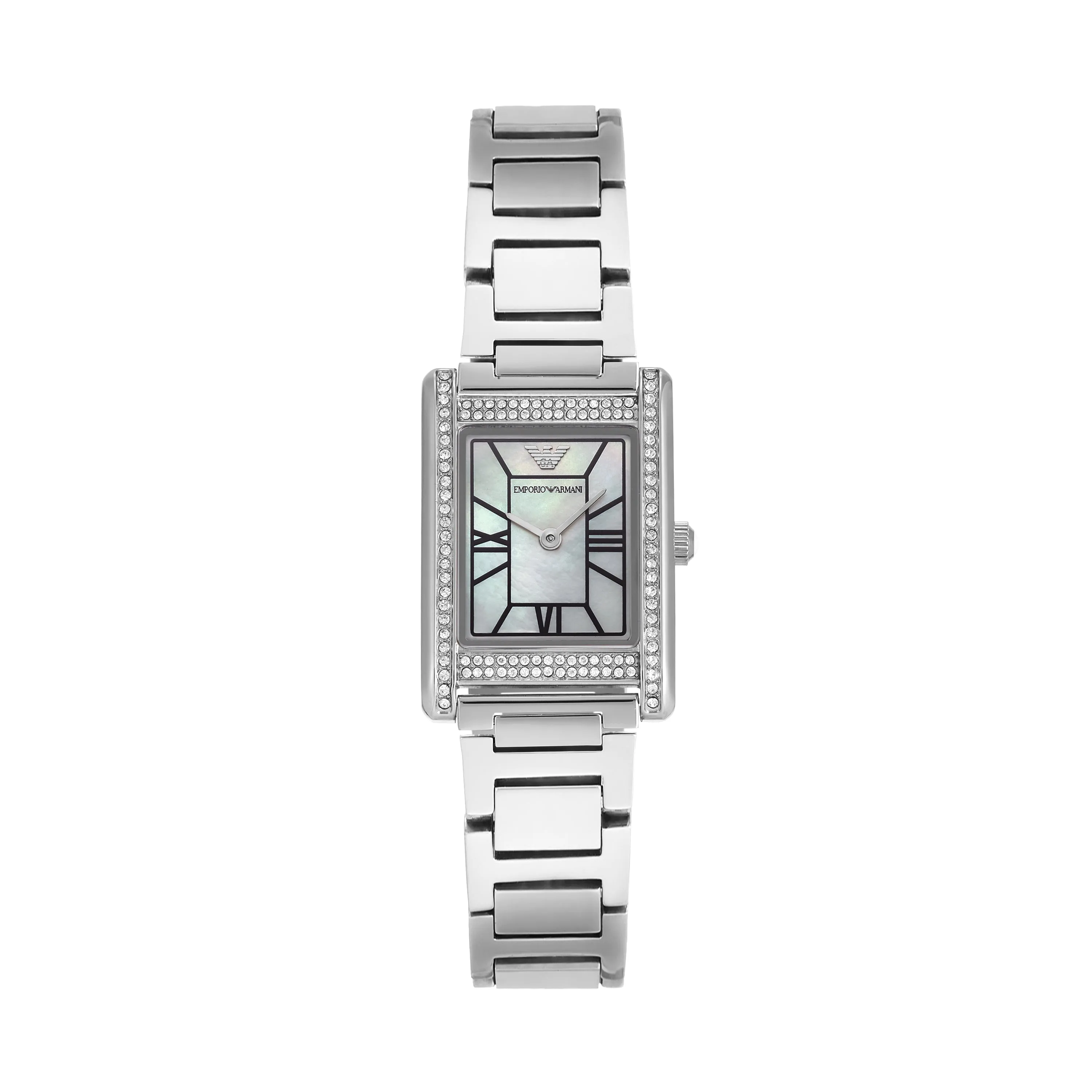 Emporio Armani Two-Hand Mother of Pearl Dial Stainless Steel Watch AR11625